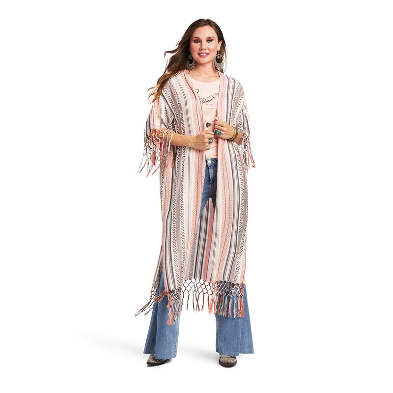Ariat Hemden Damen - Sunset Kimono Wrap Mehrfarbig ( EZJFO-0174 )